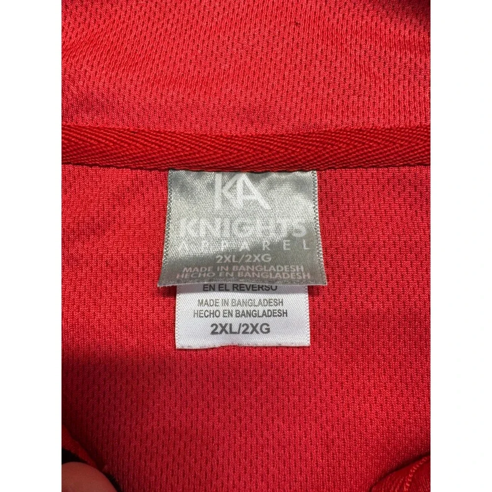 Knights Apparel Quarter Zip Mens 2XL Red Texas Tech Red Raiders Pullover‎